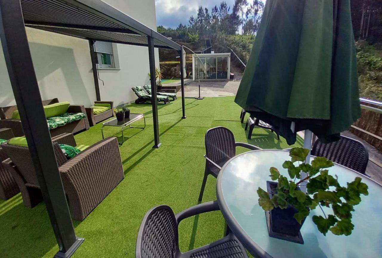 圣地亚哥－德孔波斯特拉Casa Rocha Velha Con Terraza Y Piscina Particular公寓 外观 照片