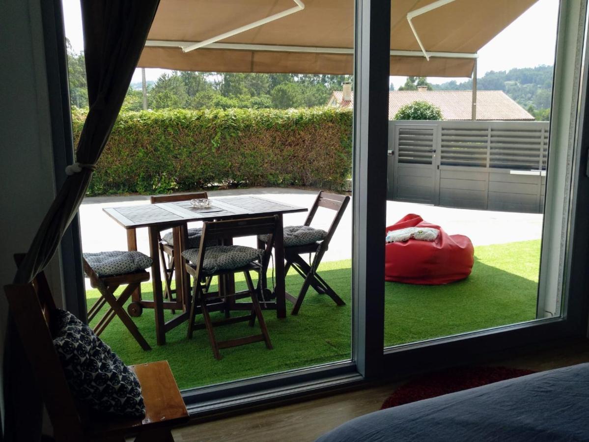 圣地亚哥－德孔波斯特拉Casa Rocha Velha Con Terraza Y Piscina Particular公寓 外观 照片