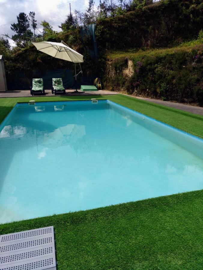 圣地亚哥－德孔波斯特拉Casa Rocha Velha Con Terraza Y Piscina Particular公寓 外观 照片